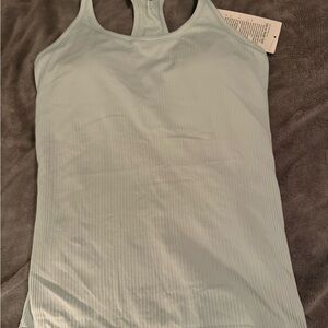 NWT Lululemon Athletica blue Ebb to Street Tank Top size 10